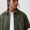 Chemise ample en popeline