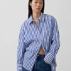 Chemise ample en popeline de coton bio