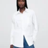 Chemise ample en popeline de coton bio