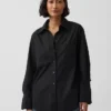 Chemise ample en popeline de coton bio