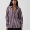 Chemise ample en popeline de coton bio