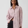 Chemise ample en popeline de coton bio