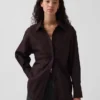 Chemise ample en popeline de coton bio