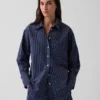 Chemise ample en popeline de coton bio