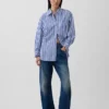 Chemise ample en popeline de coton bio