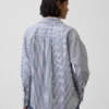 Chemise ample en popeline de coton bio