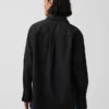 Chemise ample en popeline de coton bio