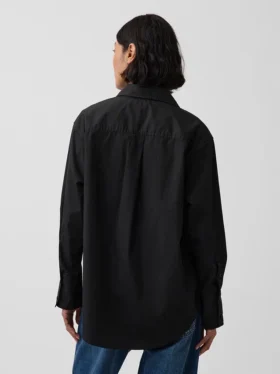 Chemise ample en popeline de coton bio
