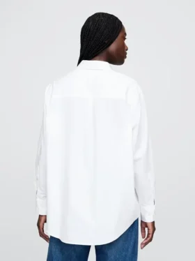 Chemise ample en popeline de coton bio