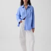 Chemise ample en popeline de coton bio