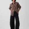 Chemise ample en popeline de coton bio