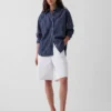Chemise ample en popeline de coton bio