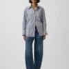 Chemise ample en popeline de coton bio