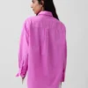 Chemise ample en popeline de coton bio