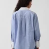 Chemise ample en popeline de coton bio