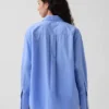 Chemise ample en popeline de coton bio