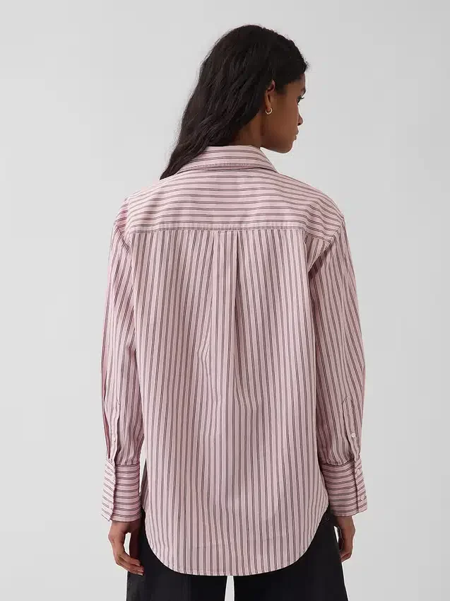 Chemise ample en popeline de coton bio