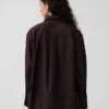 Chemise ample en popeline de coton bio