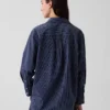 Chemise ample en popeline de coton bio
