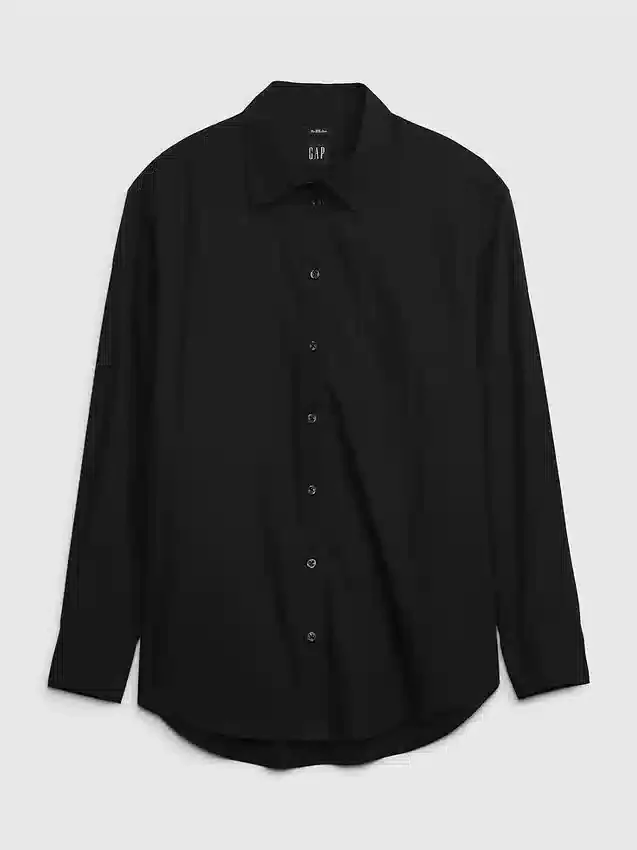 Chemise ample en popeline de coton bio