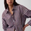 Chemise ample en popeline de coton bio