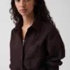 Chemise ample en popeline de coton bio