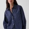 Chemise ample en popeline de coton bio