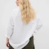 Chemise ample en popeline de coton bio