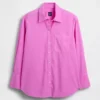 Chemise ample en popeline de coton bio