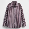 Chemise ample en popeline de coton bio