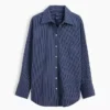 Chemise ample en popeline de coton bio