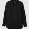 Chemise ample en popeline de coton bio