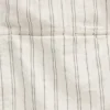 Chemise ample à ourlet arrondi en seersucker rayé