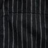 Chemise ample à ourlet arrondi en seersucker rayé