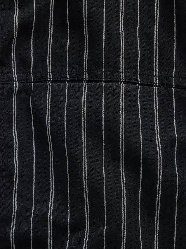 Chemise ample à ourlet arrondi en seersucker rayé