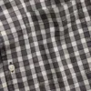 Chemise ample à ourlet droit en lin et coton