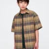 Chemise à carreaux ample pour enfant