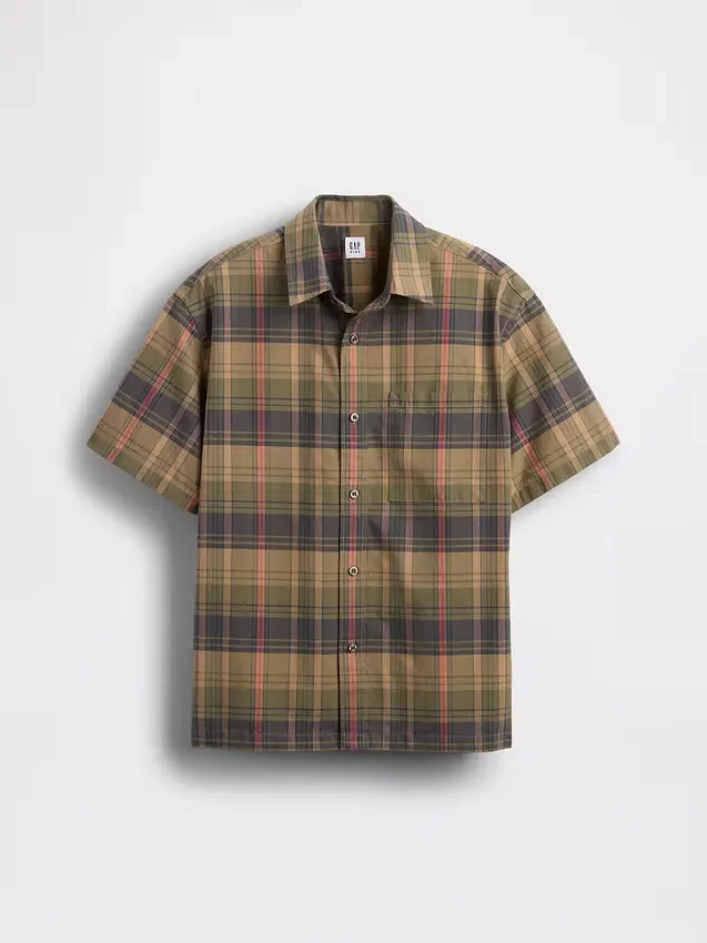 Chemise à carreaux ample pour enfant