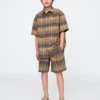 Chemise à carreaux ample pour enfant