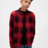 Chemise à carreaux en jersey tricoté pour enfant