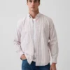 Chemise classique en popeline de coton bio