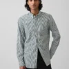 Chemise classique en popeline de coton bio