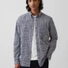 Chemise classique en popeline de coton bio