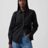 Chemise classique en popeline de coton bio