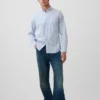 Chemise classique en popeline de coton bio