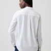 Chemise classique en popeline de coton bio
