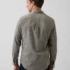 Chemise classique en popeline de coton bio