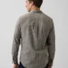 Chemise classique en popeline de coton bio