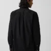 Chemise classique en popeline de coton bio