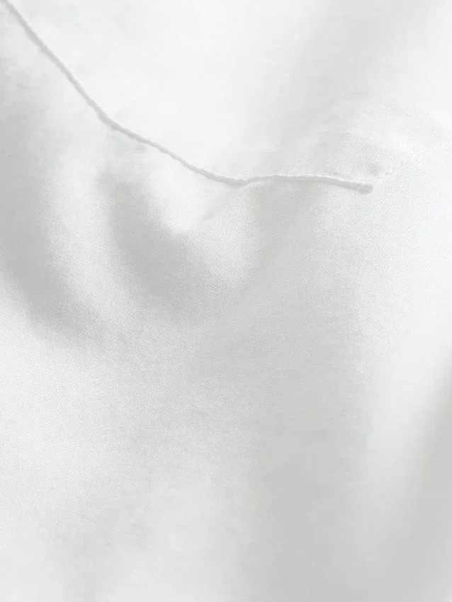 Chemise classique en popeline de coton bio